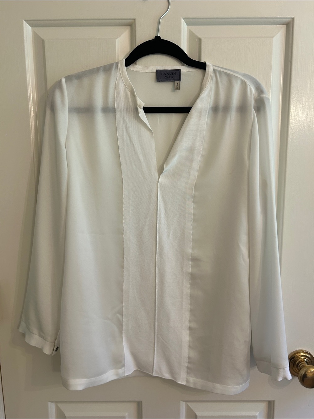 Lanvin White Silk Blouse